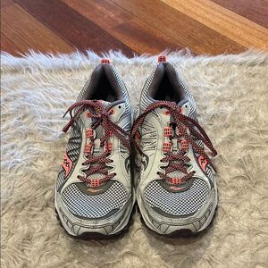 Saucony Excursion TR 9 Gray and Orange Trail Running Shoes